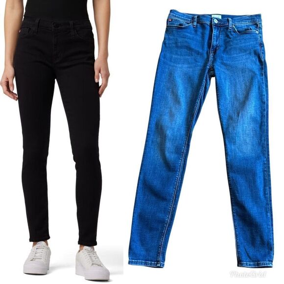 Revolve Hudson Jeans Natalie Super Ankle Skinny size 30 Medium dark Wash - Picture 2 of 11